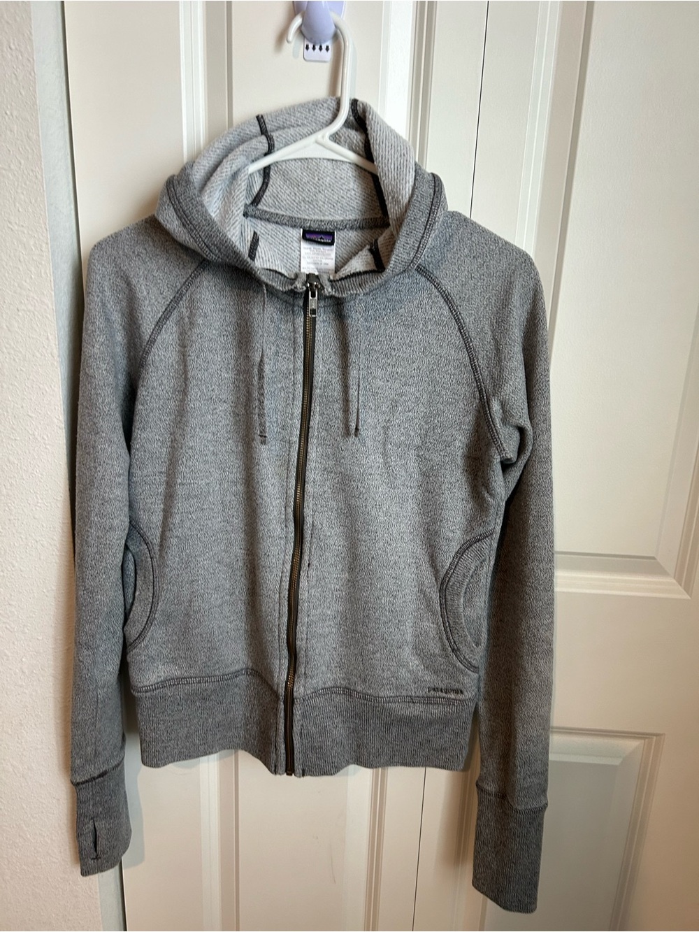Patagonia Gray Full-Zip Hooded Jacket